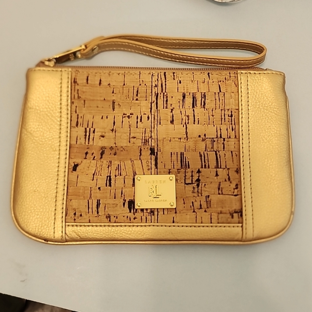 Used Lauren Ralph Lauren Bronze clutch